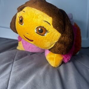 Dora the Explorer Pillow Pet Plush 14” w/ Map Backpack Y2K 2011 Nickelodeon